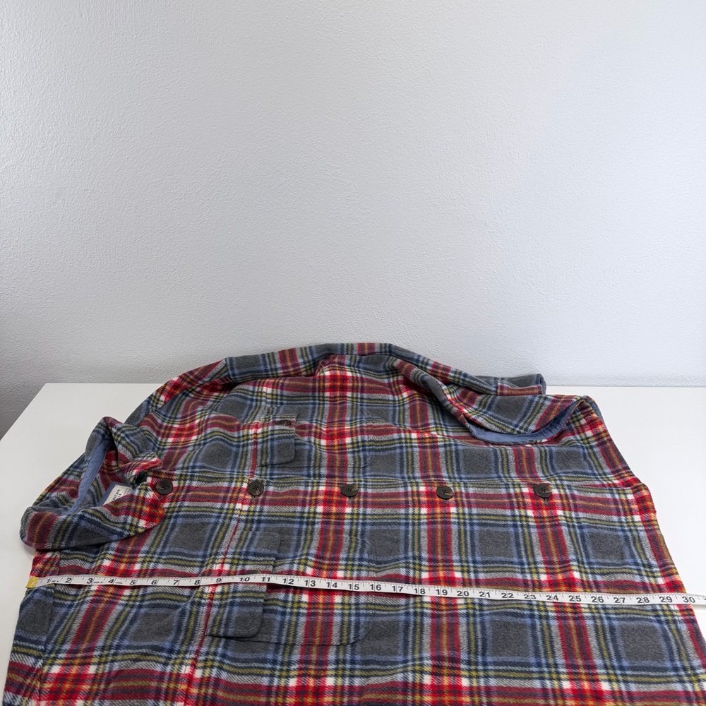 American Eagle AE Oversized Button Up Fleece Mult… - image 8